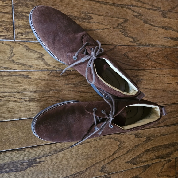 Men's Samuel Hubbard Brown Suede Low Boots Size 12 - Picture 7 of 9